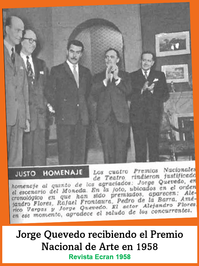 Jorge Quevedo recibe el Premio Nacional de Arte